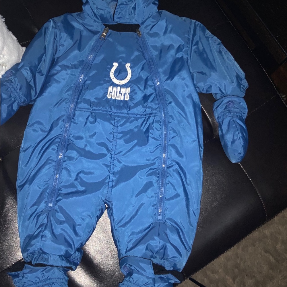 Warm Colts Snow Suit With Boots and Gloves